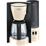 Bosch TKA6A047 machine à café Semi-automatique Machine à café filtre 1,25 L, Machine à filtre crème/gris foncé, Machine à café filtre, 1,25 L, 1200 W, Beige, Noir