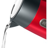 Bosch TWK4P434 bouilloire 1,7 L 2400 W Noir, Rouge Rouge/gris, 1,7 L, 2400 W, Noir, Rouge, Acier inoxydable, Indicateur de niveau d'eau, Arrêt de sécurité en cas de surchauffe