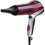 Braun Sèche-cheveux Satin Hair 7 Colour HD770 Rouge/Argent, avec Colour Saver technologie et diffuseur, Retail