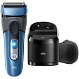 Braun Series 3 CoolTec CT4cc Rasoir à grille Tondeuse Noir, Bleu Noir/Bleu, Rasoir à grille, Noir, Bleu, Batterie, Lithium-Ion (Li-Ion), 45 min, 1 h