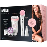 Braun Silk-épil 9-975 SensoSmart Beauty Set 9, Appareil à épiler Blanc/Or rose, incl. Braun FaceSpa