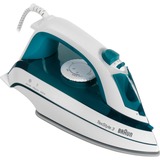 Braun TS 345 Fer à repasser à sec ou à vapeur Semelle en céramique 2000 W Vert, Blanc, Fer à vapeur Blanc/Vert, Fer à repasser à sec ou à vapeur, Semelle en céramique, 2 m, 100 g/min, Vert, Blanc, 25 g/min