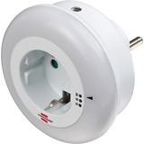 Brennenstuhl 1173260 veilleuse Veilleuse à brancher, lumière de nuit Blanc, Veilleuse à brancher, Blanc, Vert, Bleu, Blanc, Chambre à coucher, Chambre d'enfant, LED, 6 lm