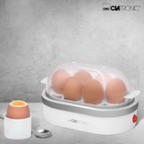 Clatronic HA-EGGBOIL-13 Cuiseurs à oeufs, Cuiseur à oeufs Blanc/Argent, 230 V, 50 Hz
