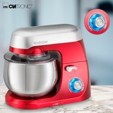 Clatronic KM 3709 robot de cuisine 1000 W 5 L Rouge Rouge/Argent, 5 L, Rouge, Boutons, Rotatif, CE, Acier inoxydable, 1000 W