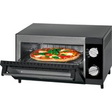 Clatronic MPO 3520 Machine et four à pizzas 1 pizza(s) Noir 1000 W, Mini four Noir, 1 pizza(s), 25 cm, Mécanique, 1 h, Noir, 1000 W
