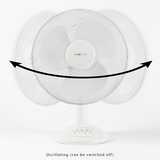 Clatronic VL 3602 ventilateur Blanc Blanc, Blanc, Table, 40 W, 220 - 240 V, 50/60 Hz, 30 cm