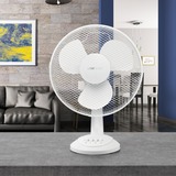 Clatronic VL 3602 ventilateur Blanc Blanc, Blanc, Table, 40 W, 220 - 240 V, 50/60 Hz, 30 cm