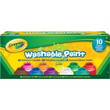 Crayola 10 pots de peinture lavable, Couleur 10 pièces