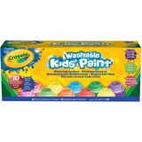 Crayola 10 pots de peinture lavable avec effets spéciaux, Couleur 10 pièces