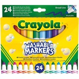 Crayola Feutres lavables à pointe large, Peinture 24 pièces