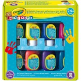 Crayola Mini Kids - Peinture au doigt lavable, Couleur 8 pièces