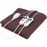 Domo Couverture électrique DO606ED, Couverture chauffante Marron, 140x150 cm