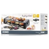 Domo DO9189G raclette 8 personne(s) Noir, Gris 1200 W Noir, 1200 W