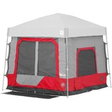 E-Z Up Camping Cube 5.4 Angled, Punch, Tente Rouge/gris