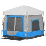 E-Z Up Camping Cube 5.4 Angled, Splash, Tente Bleu clair/gris
