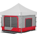 E-Z Up Camping Cube 6.4 Straight, Punch, Tente Rouge/gris