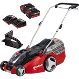 Einhell GE-CM 43 Li M Kit Tondeuse à gazon poussée Batterie Noir, Gris, Rouge Rouge/Noir, Tondeuse à gazon poussée, 43 cm, 2,5 cm, 7,5 cm, 600 m², Lames rotatives