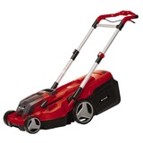 Einhell RASARRO Tondeuse à gazon poussée Batterie Noir, Rouge Rouge/Noir, Tondeuse à gazon poussée, 450 m², 38 cm, 2,5 cm, 7,5 cm, 45 L