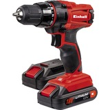 Einhell TC-CD 18-2 Li Sans clé 980 g Noir, Rouge, Perceuse/visseuse Rouge/Noir, Perceuse à poignée pistolet, Sans clé, 1 cm, 350 tr/min, 1250 tr/min, 38 N·m