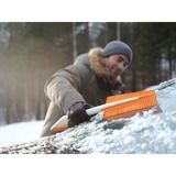 Fiskars Brosse et grattoir à neige SnowXpert, Gratte-givre Blanc/Orange, 1019352