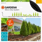 GARDENA Kit pour rangées de plantes de 25 m, Systèmes de goutte à goutte Noir, 13011-20