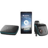 GARDENA Smart Water Control Set capteur environnemental de maison intelligente, Contrôle de l'irrigation Gris/Turquoise, 3 - 200 lux, Batterie, Alcaline, AA, 1,5 V, 0 - 100%