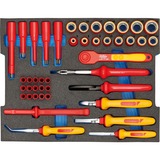 GEDORE 2979063 Caisse à outils pour mécanicien, Set d'outils Rouge/Jaune