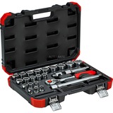 GEDORE R69013024 douills et ensemble de douilles, Clés mixtes à cliquet Rouge/Noir, 85 mm