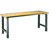 Hazet 130-1 établi Établi portable Noir/Marron, Établi portable, Métal, Bois, Noir, Bois, 1000 kg, 2000 mm, 760 mm