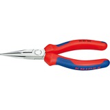 KNIPEX Pince demi-ronde avec tranchant 25 02 160 avec gaines bi-matière, noire atramentisée