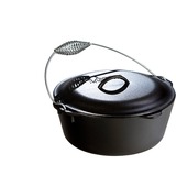 Lodge 7 Quart Cast Iron Dutch Oven casserole à sauce 6,62 L Noir, Argent, Marmite Noir, 6,62 L, Noir, Argent, Fonte, Noir, Argent, Fonte, 1 pièce(s)
