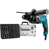Makita HR2230X4, Marteau-perforateur bleu/Noir, Set de mèches SDS-PLUS 14 pièces