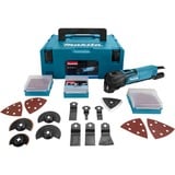 Makita Multitool 230 V TM3010CX2J, Appareils multifonction Bleu/Noir, Mbox, avec jeu d'accessoires