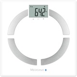 Medisana BS 444 Pèse-personne électronique Blanc, Balance Blanc/en acier inoxydable, Pèse-personne électronique, Blanc, 8 utilisateur(s), LCD