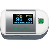 Medisana PM 100 moniteur de fréquence cardiaque Doigt Argent, Blanc, Pulse oxymètre 58 mm, 34 mm, 35 mm, 53 g, AAA, 5 - 40 °C