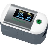 Medisana PM 100 moniteur de fréquence cardiaque Doigt Argent, Blanc, Pulse oxymètre 58 mm, 34 mm, 35 mm, 53 g, AAA, 5 - 40 °C