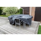 Nature Housse de mobilier de jardin pour table et chaises rondes, Finition Gris, 6030600