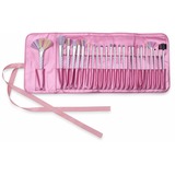 Rio Collection de pinceaux de maquillage Licorne, Brosse Blanc/Rose, 24 pinceaux de maquillage professionnels