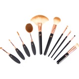 Rio Collection de pinceaux de maquillage professionnels The Make-Up Artist's, Brosse Noir, 10 pièces