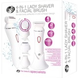 Rio Rasoir féminin 4 en 1 et brosse pour le visage, LadyShaver 