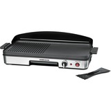 Rommelsbacher  2003 Noir, Argent Autoportante 1900 W barbecue électrique Noir/en acier inoxydable, Noir, Argent, Autoportante, Acier inoxydable, 2 zone(s), 500 x 250 mm, Rotatif