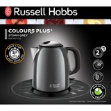 Russell Hobbs Colours Plus+ Storm Grey mini, Bouilloire Gris, 1 litre