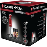 Russell Hobbs Retro Staafmixer Red 25230-56, Batteur électrique Rouge