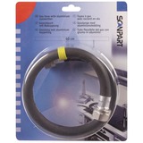 Scanpart Tuyau de gaz en caoutchouc, 60 cm Noir
