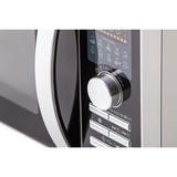 Sharp Microwaves Micro-onde combiné 25 L 900 W Argent, Four à micro-ondes Argent/Noir, Micro-onde combiné, 25 L, 900 W, Boutons, Rotatif, Argent, 1100 W