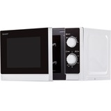 Sharp R-200WW Comptoir Micro-ondes uniquement 20 L 800 W Noir, Blanc, Four à micro-ondes Blanc, Comptoir, Micro-ondes uniquement, 20 L, 800 W, Rotatif, Noir, Blanc