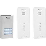 Smartwares DIC-21122 Audio système intercom, Parlophone Blanc/en aluminium