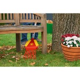 WOLF-Garten multi-star 4-in-1 Râteau à feuilles, Balai Rouge/Jaune