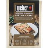 Weber Planches individuelles Western Red Cedar, Arôme-bois 4 pièces